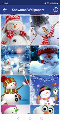 Snowman Wallpapers android App screenshot 0