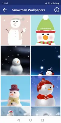 Snowman Wallpapers android App screenshot 3